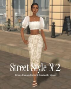 Street Style №2 by LIJOUE Sims 4 CC