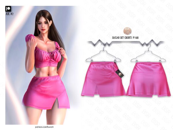 Stylish Sugar Set Skirt for Sims Sims 4 CC