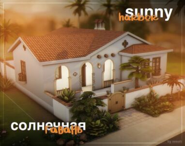 Sunny Harbor – No CC Build Sims 4 CC