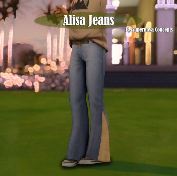 Stylish Alisa Jeans from Supernova.Concepts Sims 4 CC