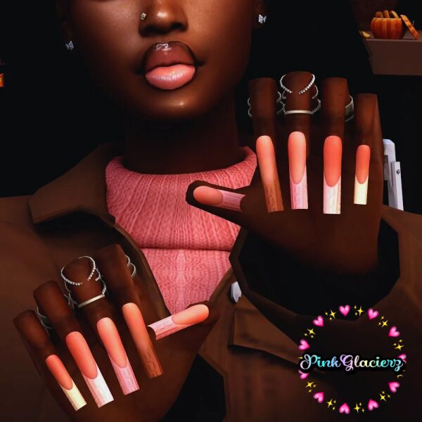 Sweater Weather Nails Sims 4 CC