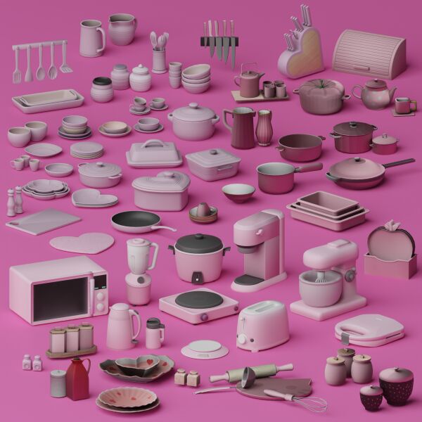 Sweet n’ Stylish Mega Clutter Pack Sims 4 CC