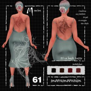 Tattoo M61 – Stunning Body Art Sims 4 CC