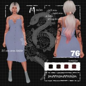 Tattoo M76 By Moonmoonsim Sims 4 CC