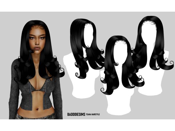 Teana Hairstyle: Stylish Afro by BadddieSims Sims 4 CC