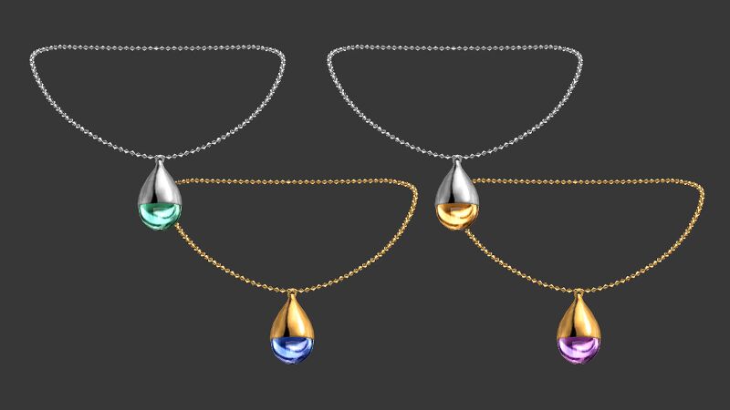 sims 4 cc teardrop cabochon pendant by natalis 2