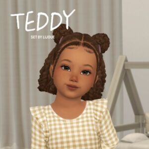 Teddy Puffs Hair By Lijoue Sims 4 CC