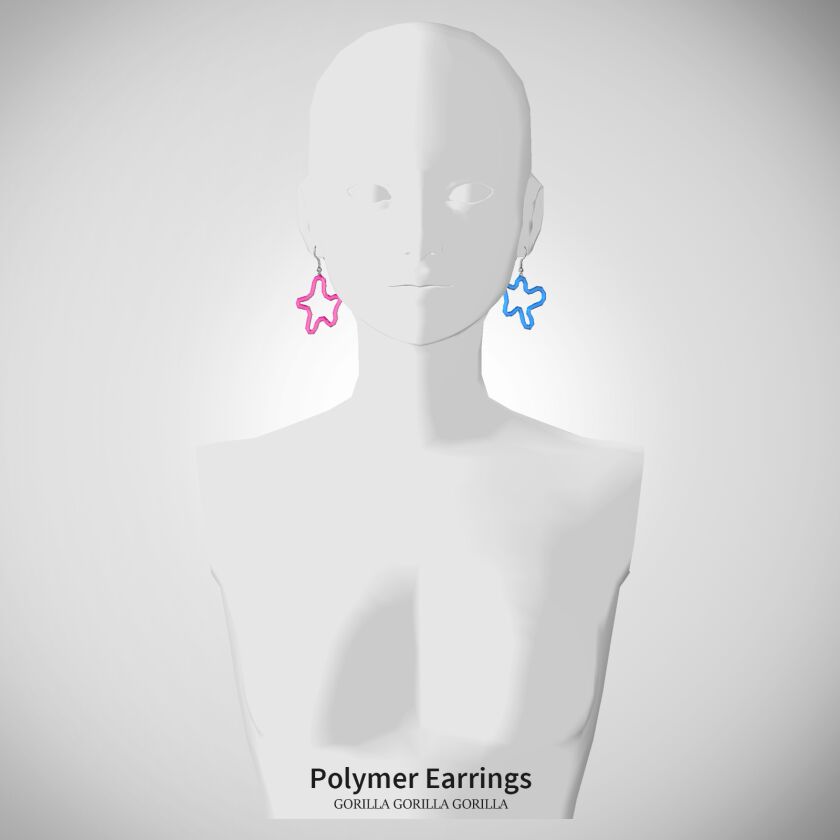 Polymer Earrings Sims 4 CC