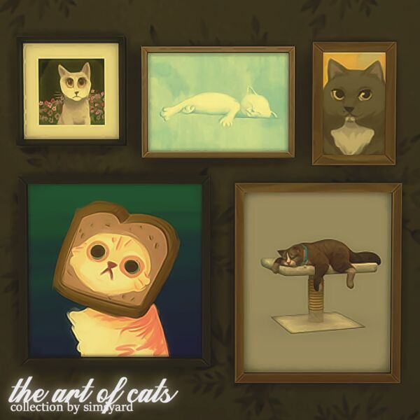 The ART Of Cats Collection By Simsyard Sims 4 CC