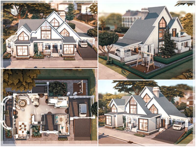 sims 4 cc the corner house no cc lot by moniamay72 8