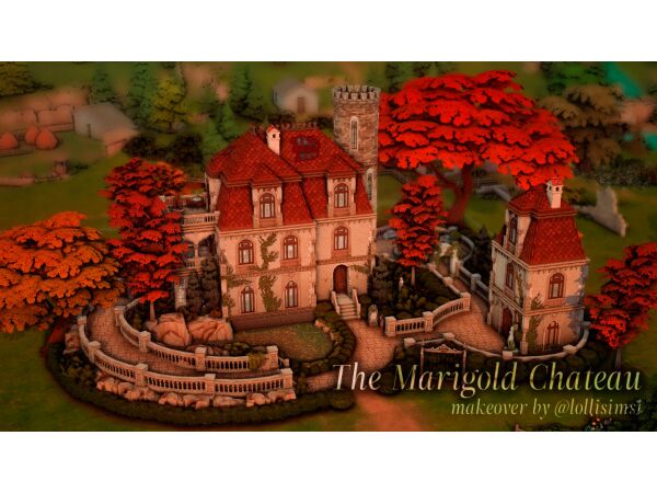 The Marigold Chateau Makeover Sims 4 CC