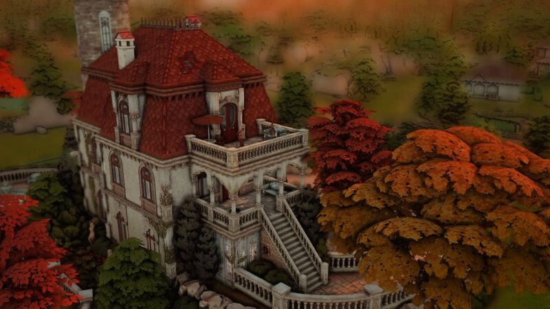 sims 4 cc the marigold chateau makeover by lollisimsi 3