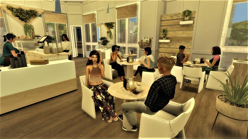 sims 4 cc the roasted bean cafe can now be downloaded from 3