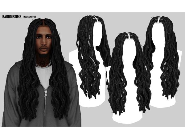 Theo Hairstyle by Badddiesims Sims 4 CC