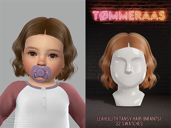 Leahlillith Tansy Hair for Infants Sims 4 CC