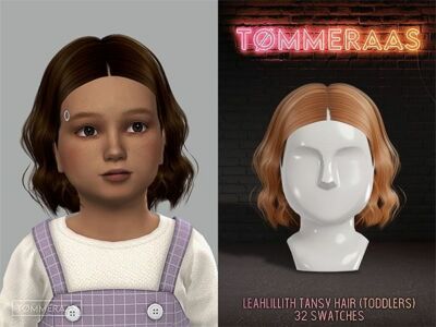 Adorable Tansy Hair for Toddlers Sims 4 CC