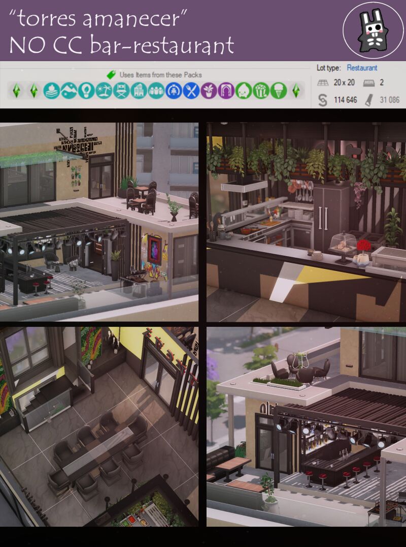 sims 4 cc torres amanecer no cc lot download by the nocturne 2