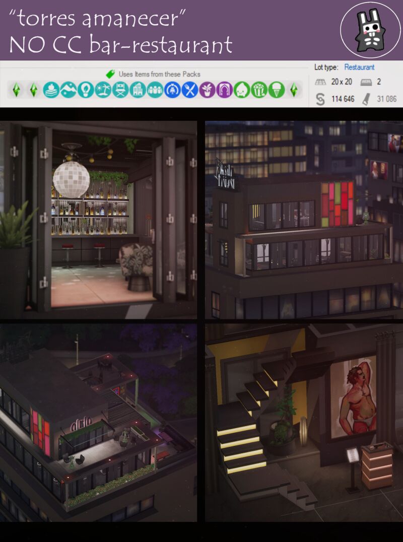 sims 4 cc torres amanecer no cc lot download by the nocturne 3