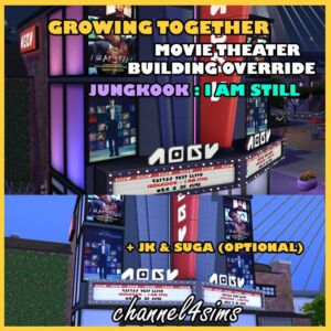 Theater Building Override – Jungkook’s Movie Sims 4 CC