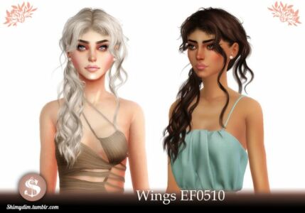 [TS4] Wings EF0510 – Custom Colors and Styles Sims 4 CC