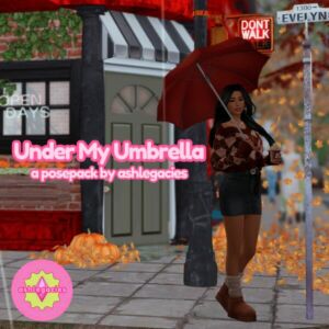 Under MY Umbrella Posepack Sims 4 CC