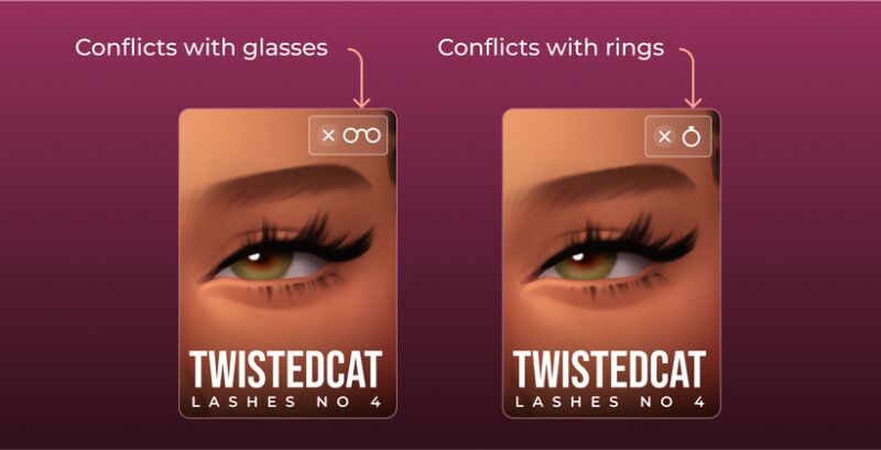 sims 4 cc updated eyelashes by twistedcat 2