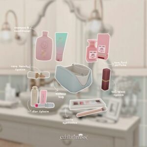 Chic Vanity Essentials Set by Bostyny Sims 4 CC