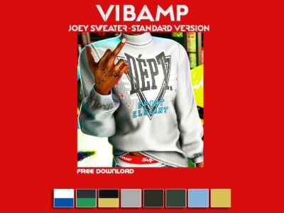 Vibamp – Joey Sweater – Standard Version Sims 4 CC