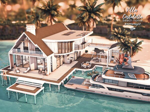 Villa Costalotta NoCC Sims 4 CC