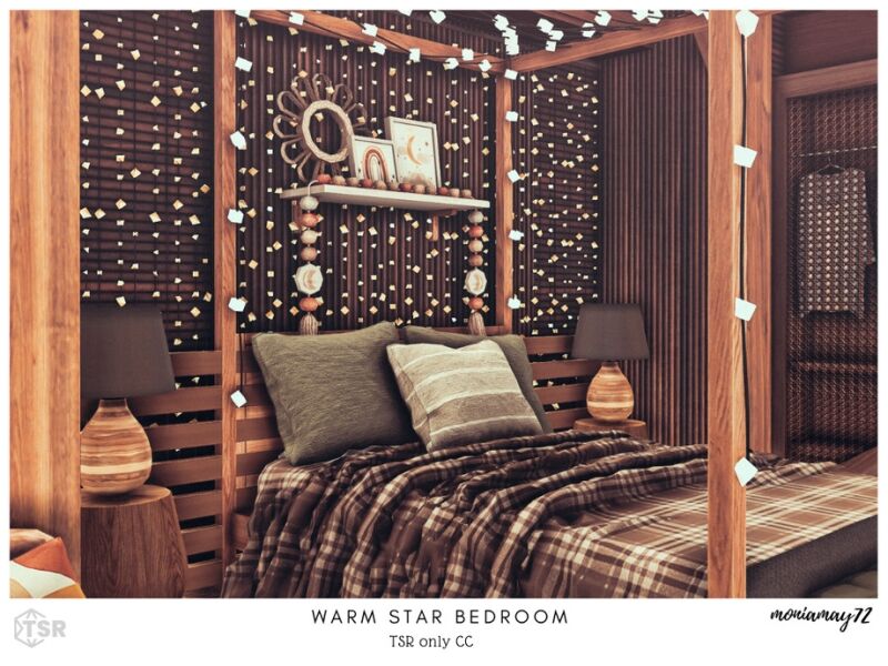 sims 4 cc warm star bedroom 5