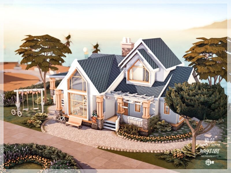 sims 4 cc wayside family home no cc 2