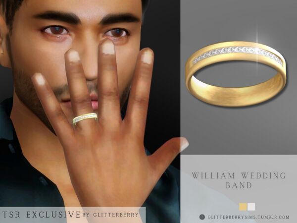 Elegant William Wedding Band Sims 4 CC