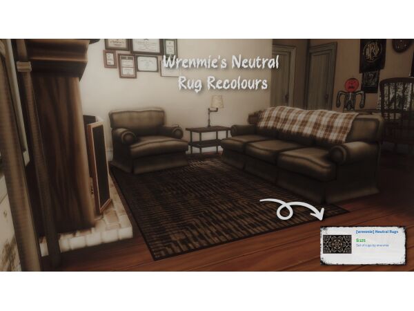 Wrenmie’s Neutral Rugs Sims 4 CC