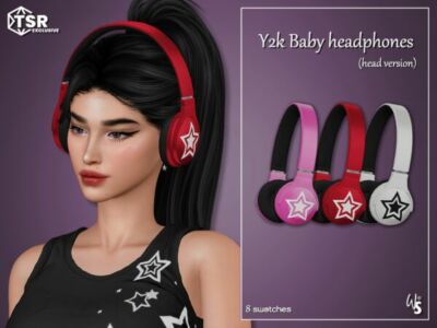 Y2K Baby Headphones for Sims Sims 4 CC