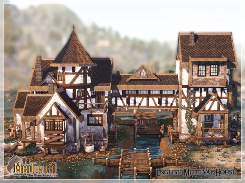 sims 4 cc ye medieval english house cc only tsr by moniamay72 6