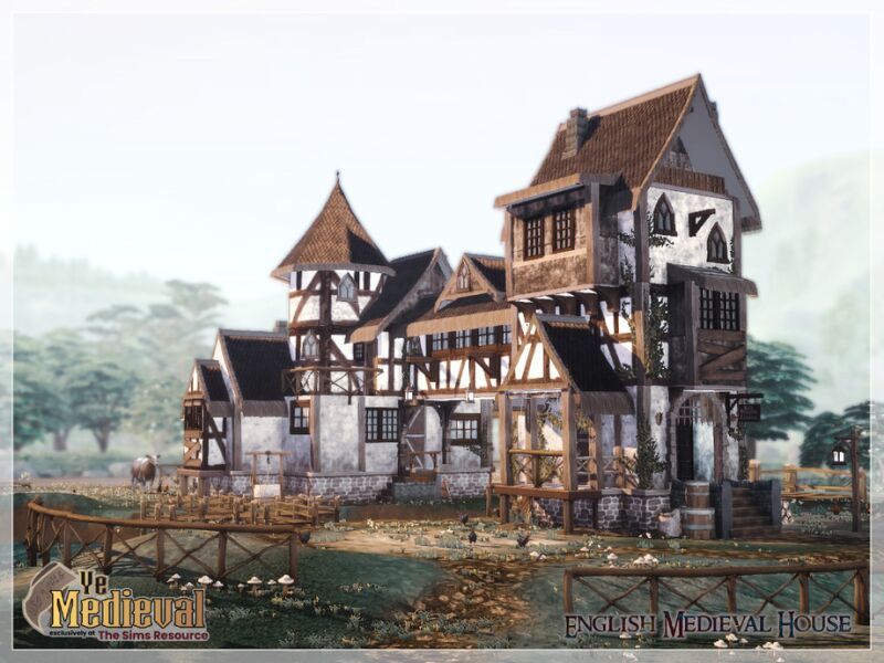 sims 4 cc ye medieval english house cc only tsr by moniamay72 8