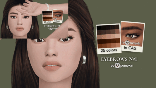 Eyebrows Set #1 Sims 4 CC