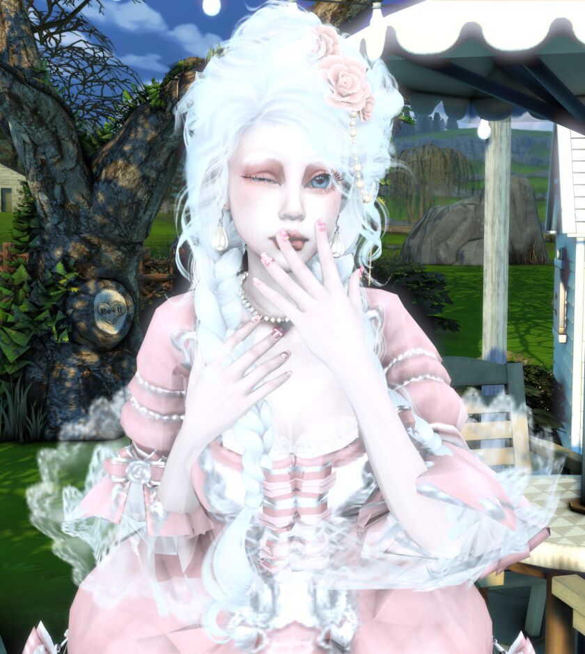 sims 4 cc ᯓ ᡣ𐭩 marie antoinette for zwombis cas challenge 2