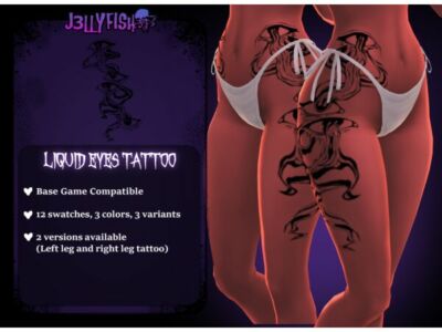 Liquid Eyes Tattoo by J3Lly Sims 4 CC