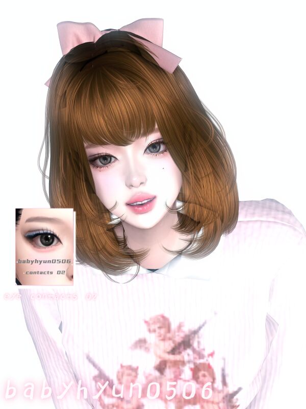 Captivating Eye Contacts by Babyhyun0506 Sims 4 CC