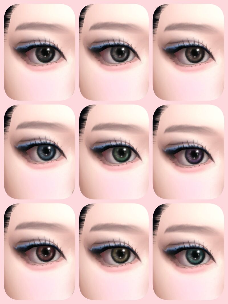 sims 4 cc 【babyhyun0506】eye contacts 02 2