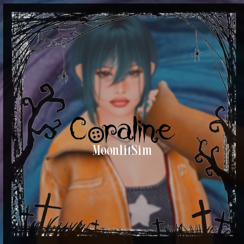 Coraline Inspired Sim for Halloween Sims 4 CC