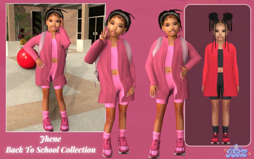 Jhene Back To School Set 🎒 Sims 4 CC