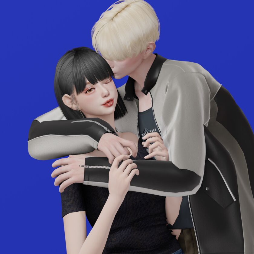 sims 4 cc 431 couple pose 2