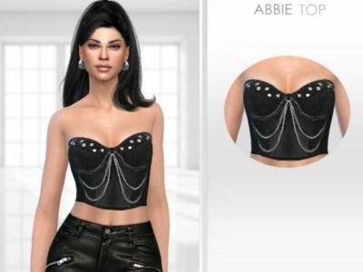 Chic Abbie Top by Puresim Sims 4 CC