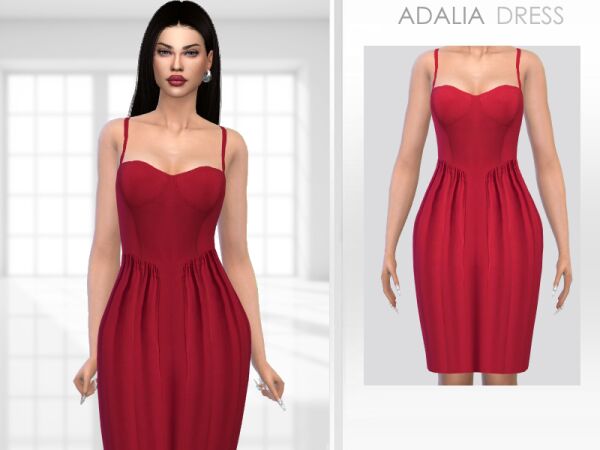 Stunning Adalia Dress by Puresim Sims 4 CC