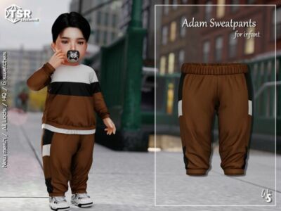 Stylish Adam Sweatpants for Infants Sims 4 CC