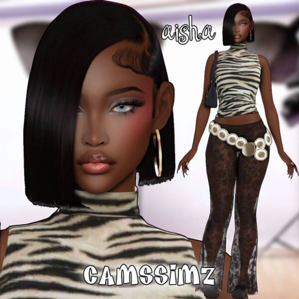 Aisha By Camssimz Sims 4 CC