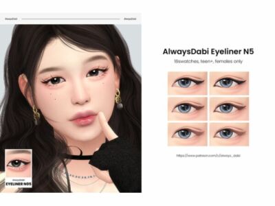 Alwaysdabi Eyeliner N5 Sims 4 CC