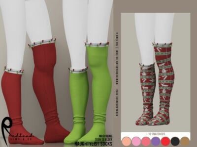 AM Naughtylist Socks Sims 4 CC